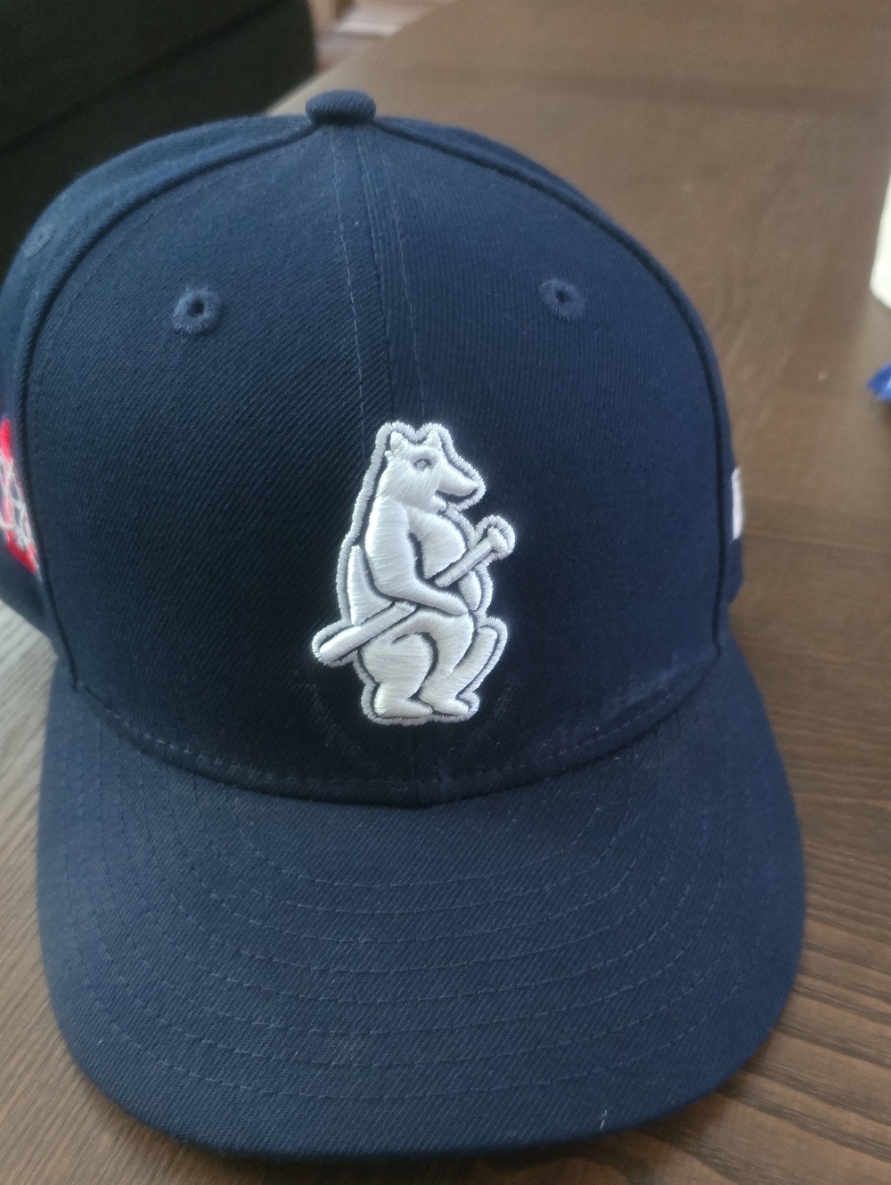 New Era Navy Blue Baseball Cap with White Bear Logo